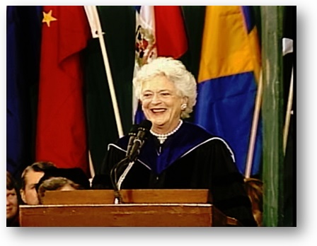 First Lady Barbara Bush